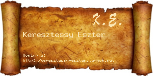 Keresztessy Eszter névjegykártya